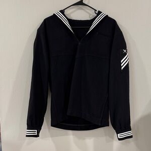 American Navy Sailor defense logistics 100% wool pullover jacket